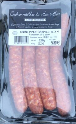 Chipos piment d’espelette front packaging