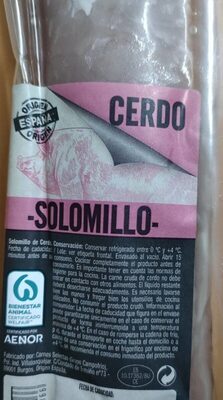 Solomillo cerdo