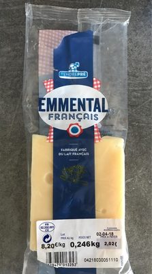 Emmental français - Fromage à pâte pressée cuite front packaging