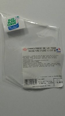 Saucisses fumées d Alsace