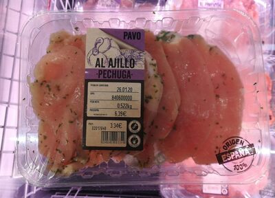 Pechuga de pavo al ajillo