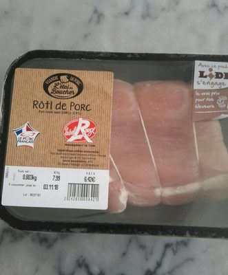 Rôti de porc front packaging