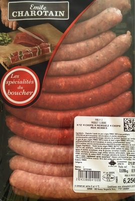 4 Chipolatas, 4 Merguez et 4 Chipolatas aux Herbes