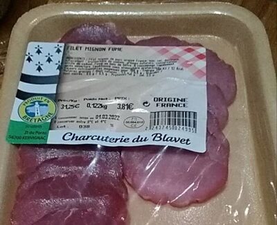 Filet mignon fumé front packaging