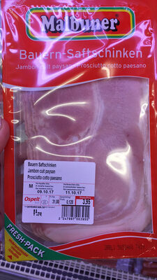 Jambon cuit paysan front packaging