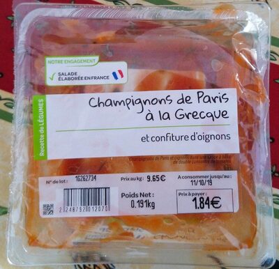 Champignons de Paris à la Grecque