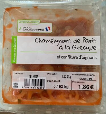 Champignons de Paris a la Grecque