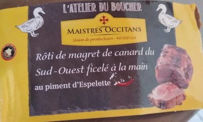 Rôti de magret de canard du Sud ouest au piment d'Espelette