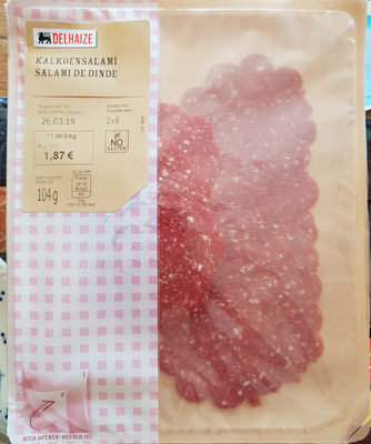 Salami de dinde front packaging