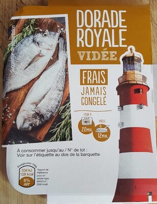 Dorade royale vidée front packaging