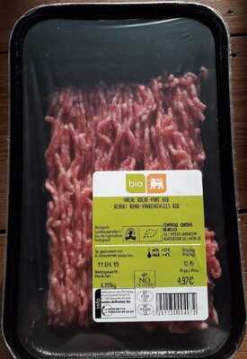 Hache boeuf-porc bio