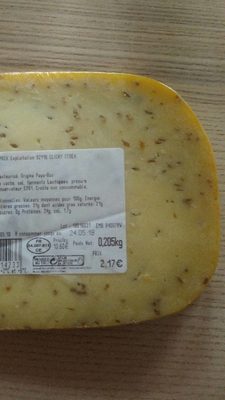 Gouda au cumin front packaging