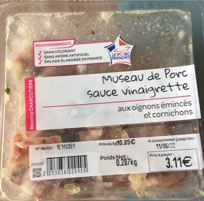 Museau de porc vinaigrette