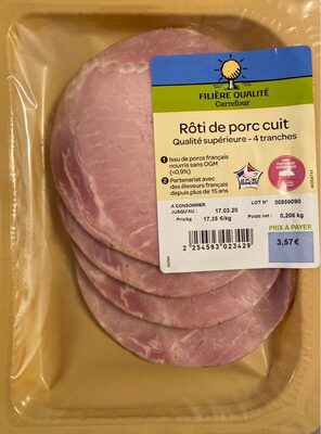Roti de porc cuit