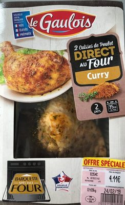 Cuisses de poulet Direct au Four Curry
