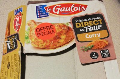 2 cuisses de poulet au four curry