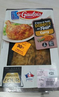 Cuisse  de poulet au four curry