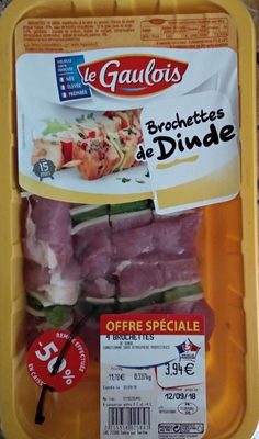 4 brochettes de dinde
