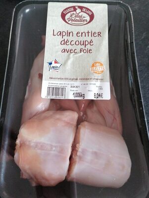 Lapin entier découpé