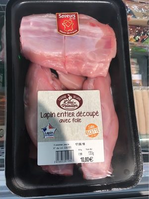 Lapin entier avec foie