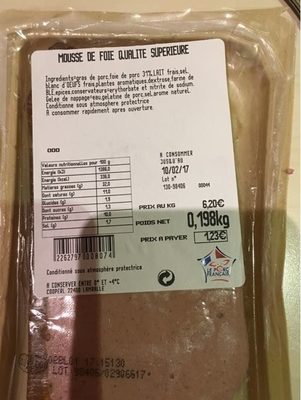 Mousse De Foie front packaging