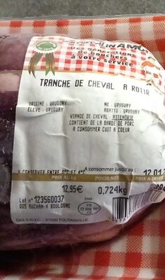 Tranche de cheval à rotir