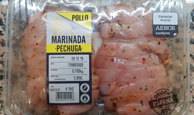 Pechuga de pollo Marinada