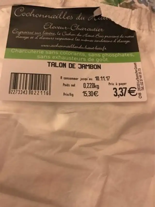 Jambon front packaging