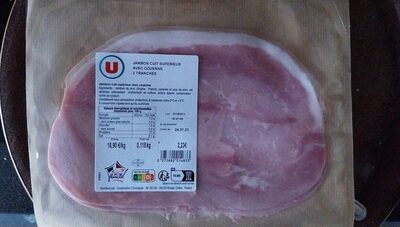 Jambon cuit supérieur avec couenne, 2 tr.