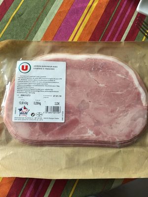Jambon supérieur avec couenne 4 tranches