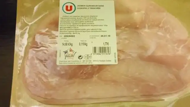 Jambon supérieur sans couenne 2 tranches front packaging