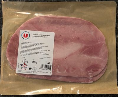 JAMBON SUPERIEUR SANS COUENNE 2 TRANCHES front packaging