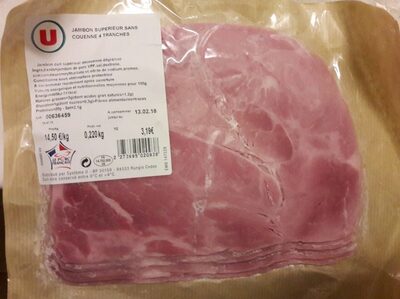 Jambon supérieur sans couenne 4 tranches front packaging