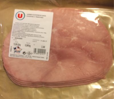 Jambon superieur sans couenne 4 tranches front packaging