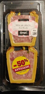Pâte en croûte pistache front packaging