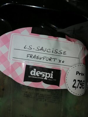 Saucisse Frankfort