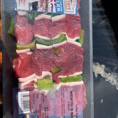 Brochette de boeuf front packaging