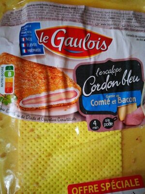 L'escalope cordon bleu garnie au Comté et bacon