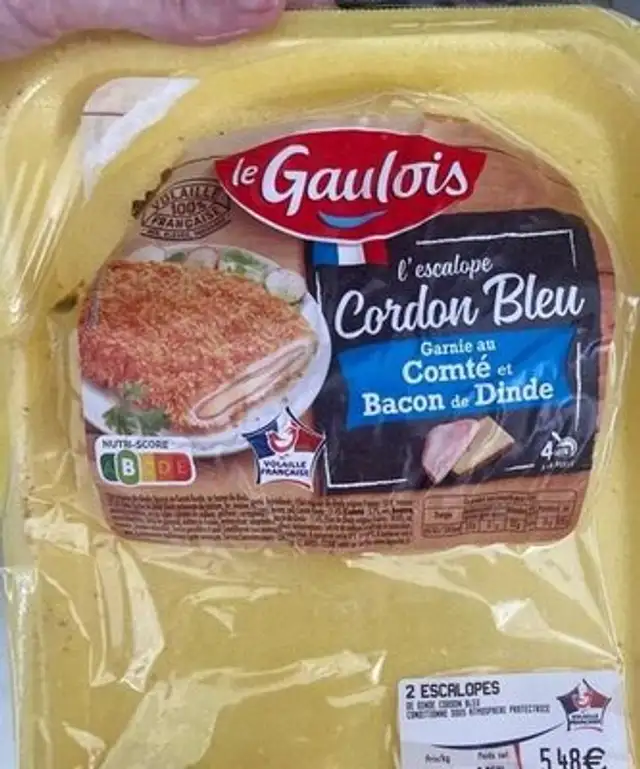 L’escalope cordon bleu front packaging
