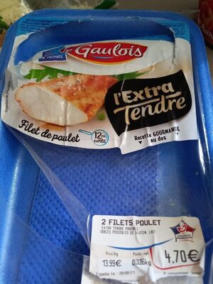 Filet de poulet front packaging