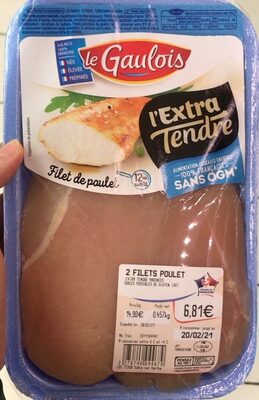 Filet poulet blanc extra tendre x2