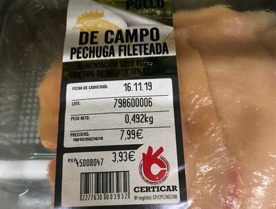 Pechuga de campo Filteada