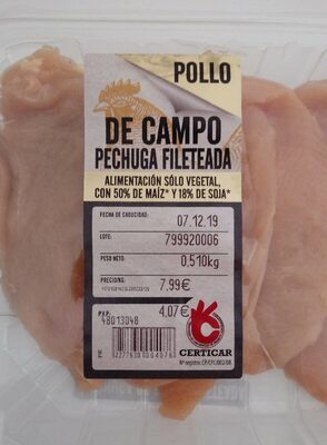 Pechuga de pollo de campo