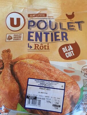 Poulet rôti front packaging