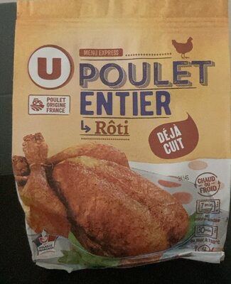 Poulet entier rôti front packaging
