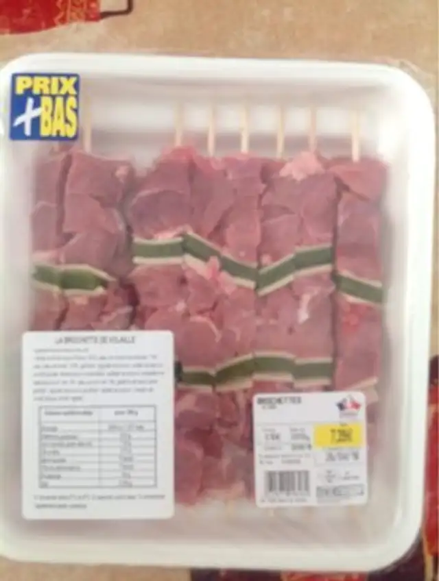 La brochette de volaille front packaging