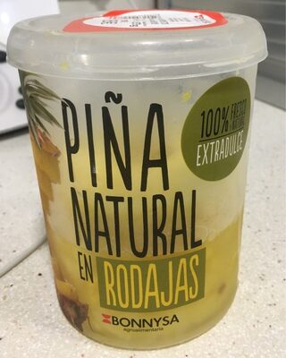 Piña natural en rodajas