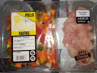 Pollo para fajitas