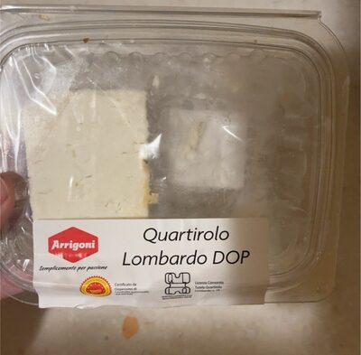 Quartirolo lombardo dop front packaging
