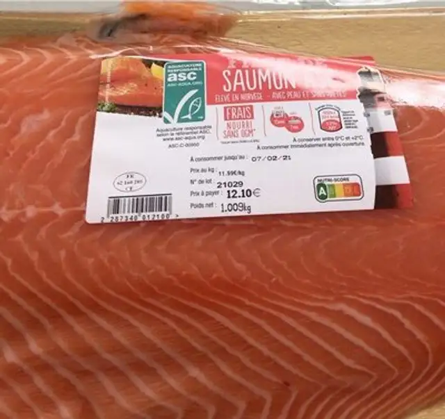 Filet de saumon front packaging